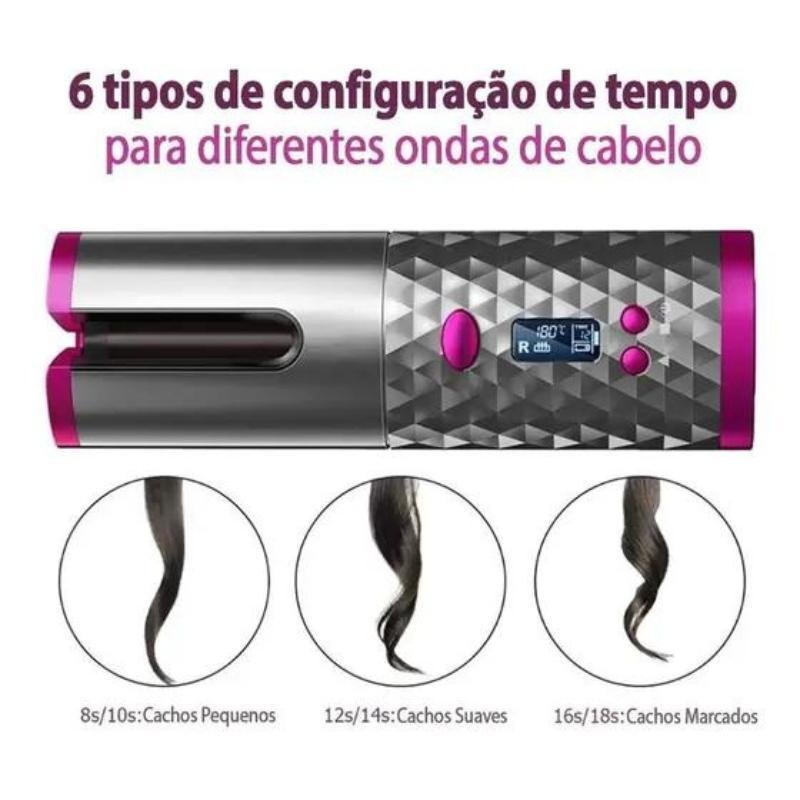 Modelador Cabelo Ondas Automático Controle Temperatura - 5