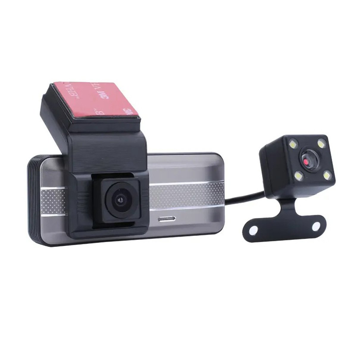 Camera Veicular Duo Automotiva Wifi Lente Dupla Alta Definição Cartao de Memoria Visor Gravador Moto