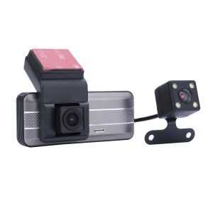 Camera Veicular Duo Automotiva Wifi Lente Dupla Alta Definição Cartao de Memoria Visor Gravador Moto