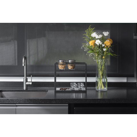 Estante Organizadora Preta - Linha Frame