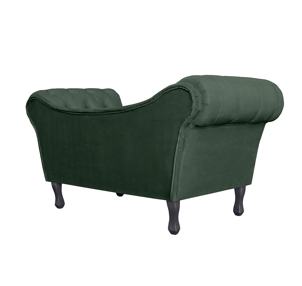 Namoradeira Sofá Decorativa Para Salão de Beleza Londres 160 Suede Verde DL Decor - 3