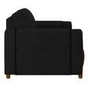 Ver imagem 5 de Poltrona Decorativa para Sala de Estar 98cm Amaranto M22 Veludo Preto - Mpozenato