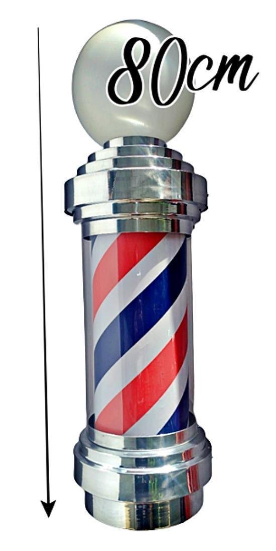 Barber Pole Giratório 80cm Tamanho Big Designer Clássico. - 1