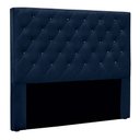 Ver imagem 1 de Cabeceira Casal 1,40m Toledo Suede Azul Marinho - Pallazio