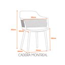Ver imagem 7 de Kit com 4 Cadeiras Montreal com Estrutura em Polipropileno Fratini