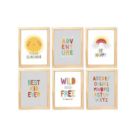 Kit Quadro Decorativo Infantil Quarto Criança Enxoval Delicado Bebê Menina