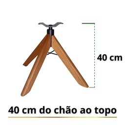 Base Giratória de Madeira Para Poltrona Decorativa - 3
