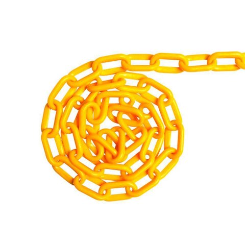 10 Metros Corrente Amarela Elo Pequeno Sinalização