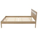 Ver imagem 4 de Cama de Solteiro para Colchão 88 X 188cm Multimóveis Vcr35014 Amêndoa/branco