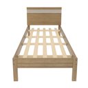 Ver imagem 6 de Cama de Solteiro para Colchão 88 X 188cm Multimóveis Vcr35014 Amêndoa/branco
