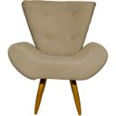 Ver imagem 3 de Kit 2 Poltronas Decorativas Para Sala Recepção Escritório Consultório + Puff Emilia Suede