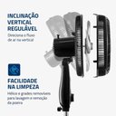 Ver imagem 4 de Ventilador de Coluna 40cm Turbo Mondial 140w Preto/prata Nvt-40c-8p-b - 127v