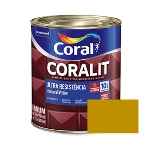 Esmalte Coralit Ultra Resistência Alto Brilho Amarelo 900ml Coral