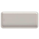 Ver imagem 2 de Kit 5 Bandejas Plásticas Retangulares Bege para Servir Petiscos Entradas Bebidas Flow ou