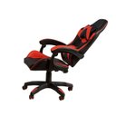 Ver imagem 6 de Cadeira Gamer Escritório Reclinável Giratória Assento Couro Preto/Vermelho