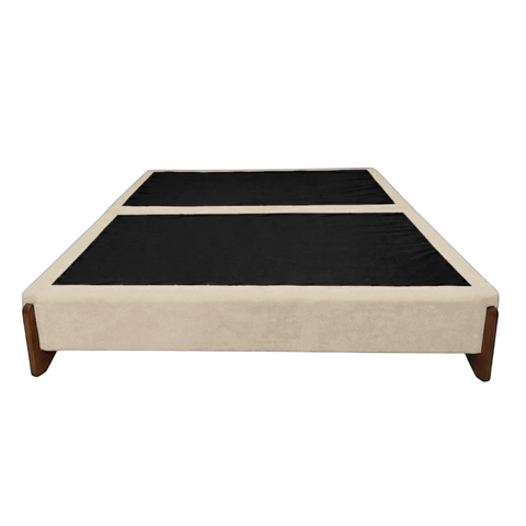 Base Cama Box King Size 203cm Orgânica Thor Bouclê:bege