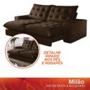 Ver imagem 7 de Sofá Retrátil e Reclinável Milão 250cm com Super Pillow de 30cm com Molas Pocket - Movenzo Estofados