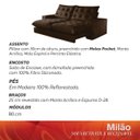 Ver imagem 5 de Sofá Retrátil e Reclinável Milão 250cm com Super Pillow de 30cm com Molas Pocket - Movenzo Estofados