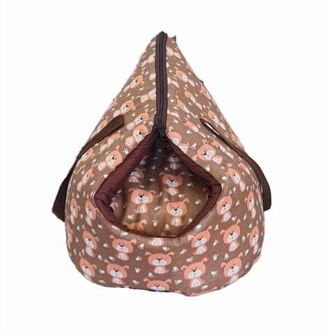 Bolsa Pet Amora 2 em 1 Impermeavel Ursinho