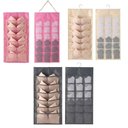 Ver imagem 1 de Cabide Organizador 20 Bolsos Divisorias Porta Sutia Closet Joias Guarda Roupa