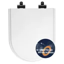 Ver imagem 1 de Tampa de Vaso Poliéster Antibactéria Com Fechamento Lento Duna Branco para Louça Deca com