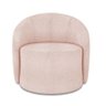 Poltrona Decorativa Orgânica Lua Bouclê Rosê D03 - D’Rossi - 5