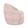 Poltrona Decorativa Orgânica Lua Bouclê Rosê D03 - D’Rossi - 6
