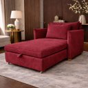 Ver imagem 2 de Poltrona Cama Mônica Suede Decorativa Confortável Moderna Sala Quarto Recepção