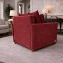 Ver imagem 3 de Poltrona Cama Mônica Suede Decorativa Confortável Moderna Sala Quarto Recepção