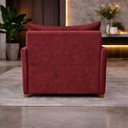 Ver imagem 4 de Poltrona Cama Mônica Suede Decorativa Confortável Moderna Sala Quarto Recepção