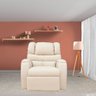 Poltrona do Papai Reclinável Zero Wall com Gatilho Biorne F05 Corano Bege - Lyam Decor - 2