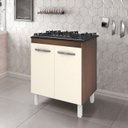 Ver imagem 7 de Balcao com Tampo 75 Cm para Cooktop 5 Bocas 9255 Savana Off White Mobbs