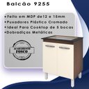Ver imagem 4 de Balcao com Tampo 75 Cm para Cooktop 5 Bocas 9255 Savana Off White Mobbs