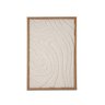 Quadro Decorativo Papel de Arroz Texturizado Formas A para Sala Vertical e Horizontal Branco 60x40cm - 1