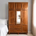 Ver imagem 1 de Guarda-Roupa Solteiro Acre 6 Portas 2 Gavetas com Espelho Ypê - Rodmoveis