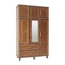 Ver imagem 2 de Guarda-Roupa Solteiro Acre 6 Portas 2 Gavetas com Espelho Ypê - Rodmoveis