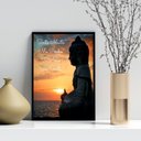 Ver imagem 2 de Quadro Decorativo Ho' Oponopono Mágico- Buda 45x34cm - com Vidro:madeira Branca