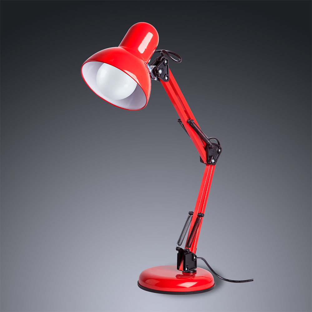 Luminária de Mesa Pixar Game Estudo Home Office Articulável E27 Bivolt:Vermelha/110V/220V - 2