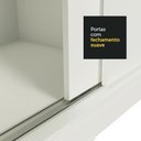 Ver mais imagens de Guarda-Roupa Casal Madesa Austin 4 Portas de Correr 3 Gavetas Branco Cor:Branco