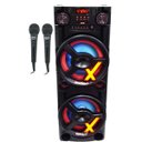 Ver imagem 1 de Caixa Som Amplificada Bluetooth 2900w Rms Woofer 15´´ Usb Led Bivolt + 2 Microfones Amvox Aca 2900