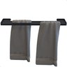 Porta Toalha de Banho Duplo Toalheiro Preto Fs.max - 3