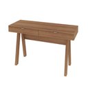 Ver imagem 4 de Mesa Para Escritório 2 Gavetas ME4128 Amêndoa/Amêndoa - Tecno Mobili