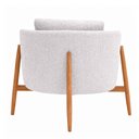 Ver imagem 4 de Poltrona Lume Bouclé Cinza - Sallar Home