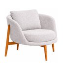 Ver imagem 1 de Poltrona Lume Bouclé Cinza - Sallar Home