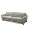 Sofá Decorativo Thalia 4 Lugares Sala de Estar 270cm Pés em Aço Couro Bege G88 - Gran Belo - 3