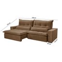 Ver imagem 6 de Sofá Grecia Veludo 02 Módulos de 80cm B25cm Meu Sofá Online