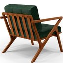Ver imagem 7 de Poltrona Decorativa Sala de Estar com Cintas de Corano Laís B04 Facto Verde Musgo - Lyam Decor