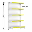 Ver imagem 4 de Gondola Centro 170 Fit Ate 7 Metros 2 Ponta Branco 80b Pe Amarelo