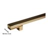 Puxador Porta Living Gold Zen Duplo 30cm Dourado Brilh 300mm - 4