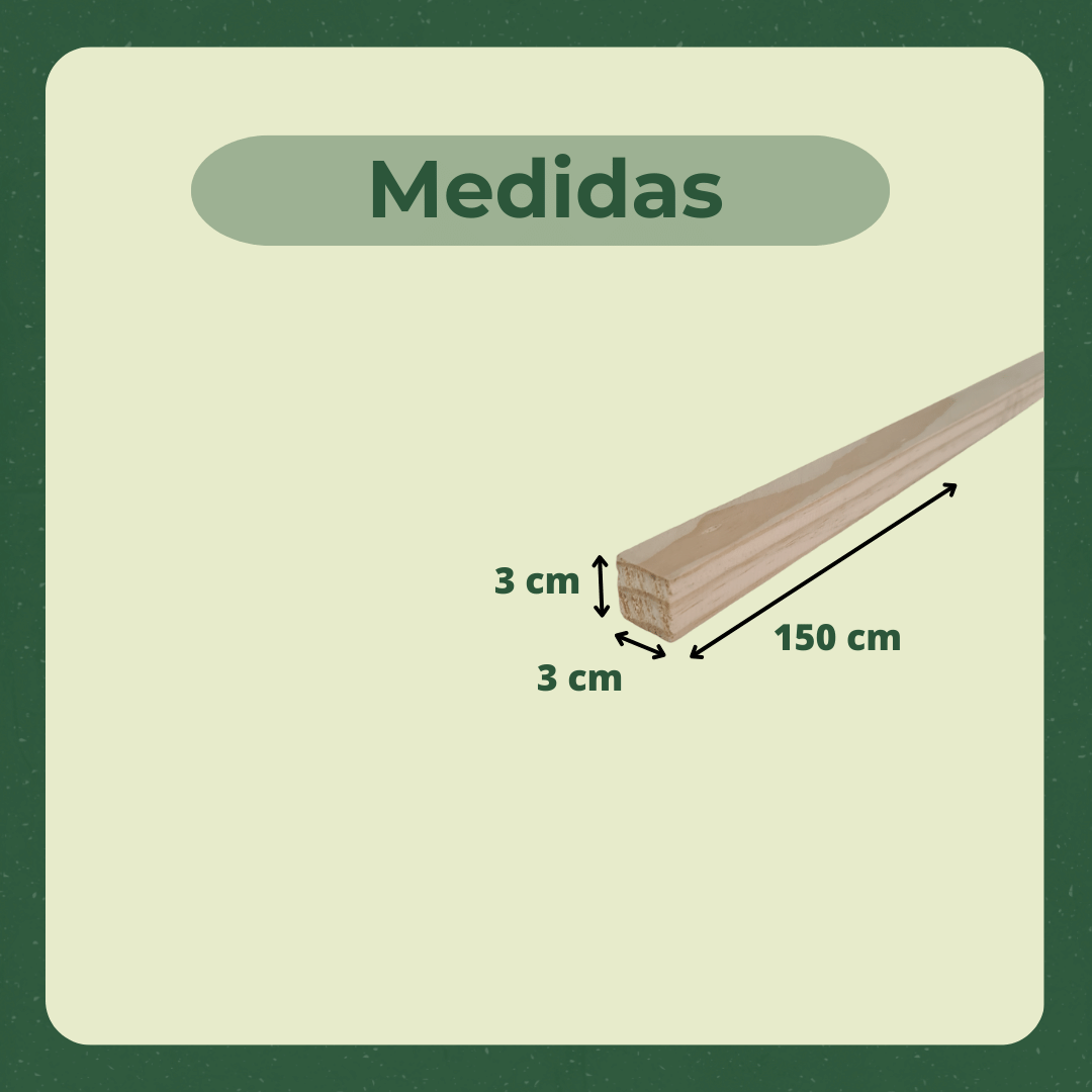 30 Ripas Sarrafos 3x3x150 Cm Madeira de Pinus Artesanato - 4